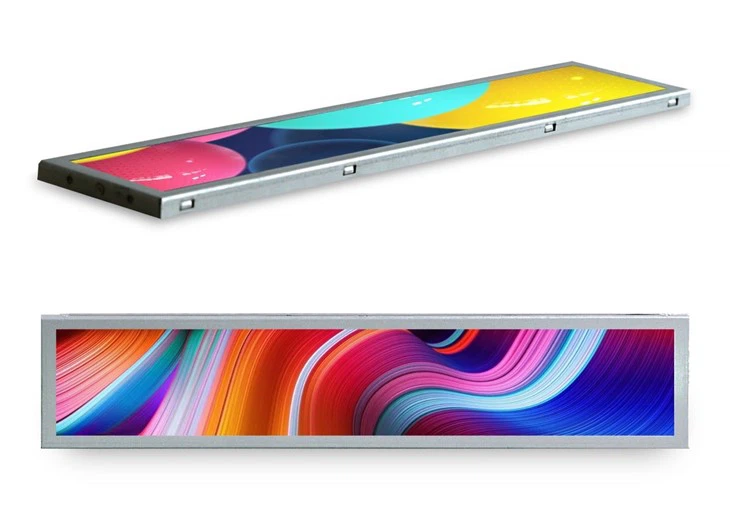 15.1inch Stretch Bar Type LCD Display Stretched Advertising Panel Screen