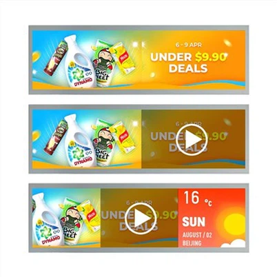 37inch Ultra-wide Stretched Bar Type IPS LCD Display Monitor