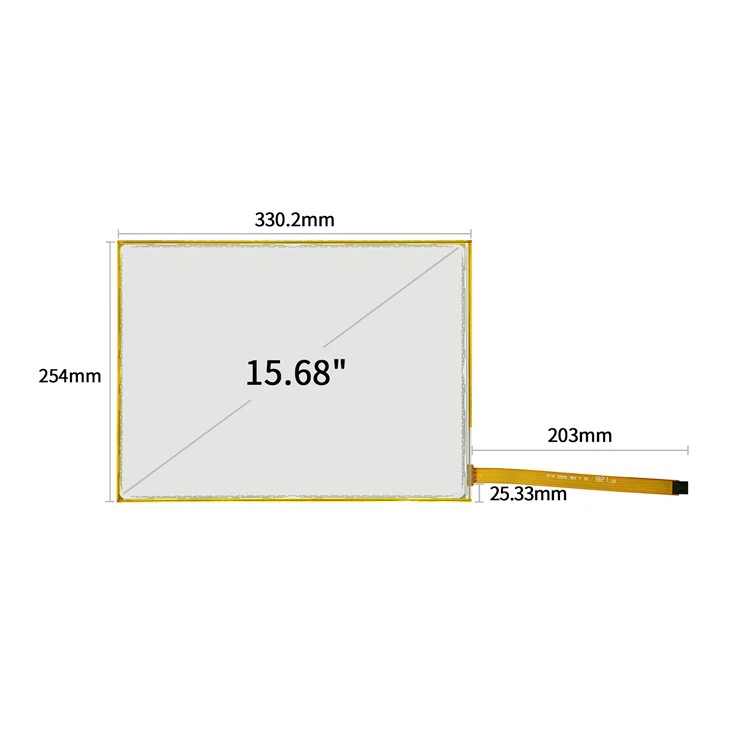 15.68inch 3M 17-8031-205 / 98-0003-2514-6 Surface Capacitive Touch Screen 330 * 254